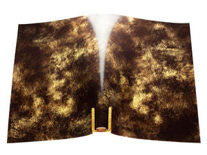 Vegetable tanned leather panel Russo artesano moreno