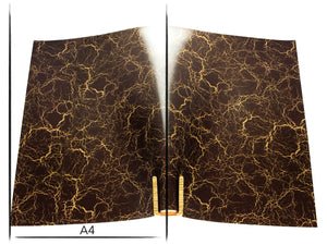 Italian leather panel Russo crack moreno brown