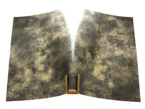 Vegetable tanned leather panel Russo artesano carbonno