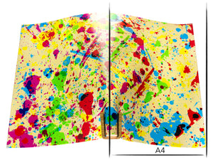 Vachetta leather panel Russo astratto dali