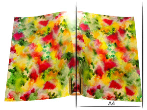 Vachetta leather panel Russo astratto fresco