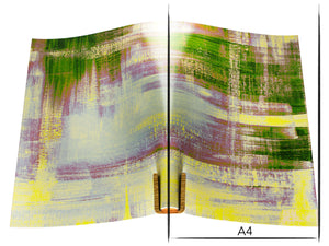 Vachetta leather panel Russo pintura roxo