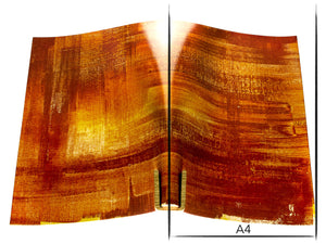 Vachetta leather panel Russo pintura rusty