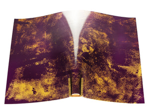 Vegetable tanned leather panel Russo anticuus roxo