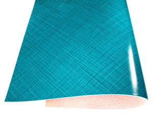 Vegetable tanned leather Russo commodore artenza light blue lines