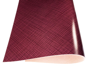 Vegetable tanned leather Russo commodore merloti dark red lines