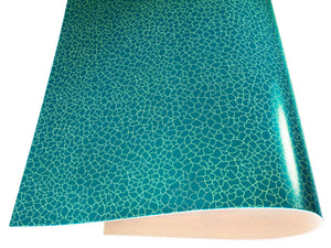 Vegetable tanned leather Russo zenith artenza light blue cracked