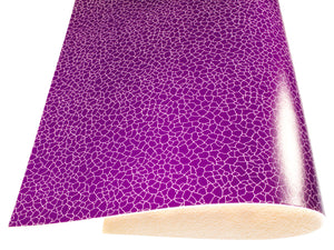 Vegetable tanned leather Russo zenith roxo purple cracked