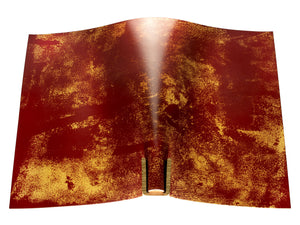 Vegetable tanned leather panel Russo anticuus rusty