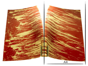 Vachetta leather panel Russo carrara rusty