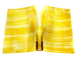 Vegetable tanned leather panel Russo canvora mustard