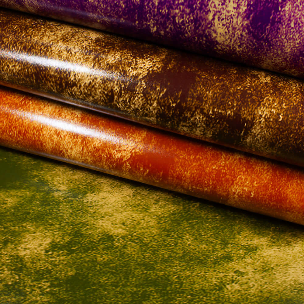 Russo leather Marbled collection vegetable tanned leather