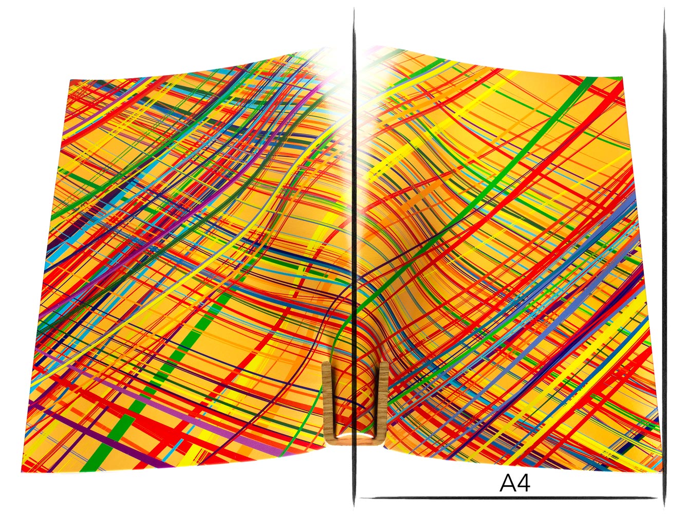 Vachetta leather panel Russo astratto matisse