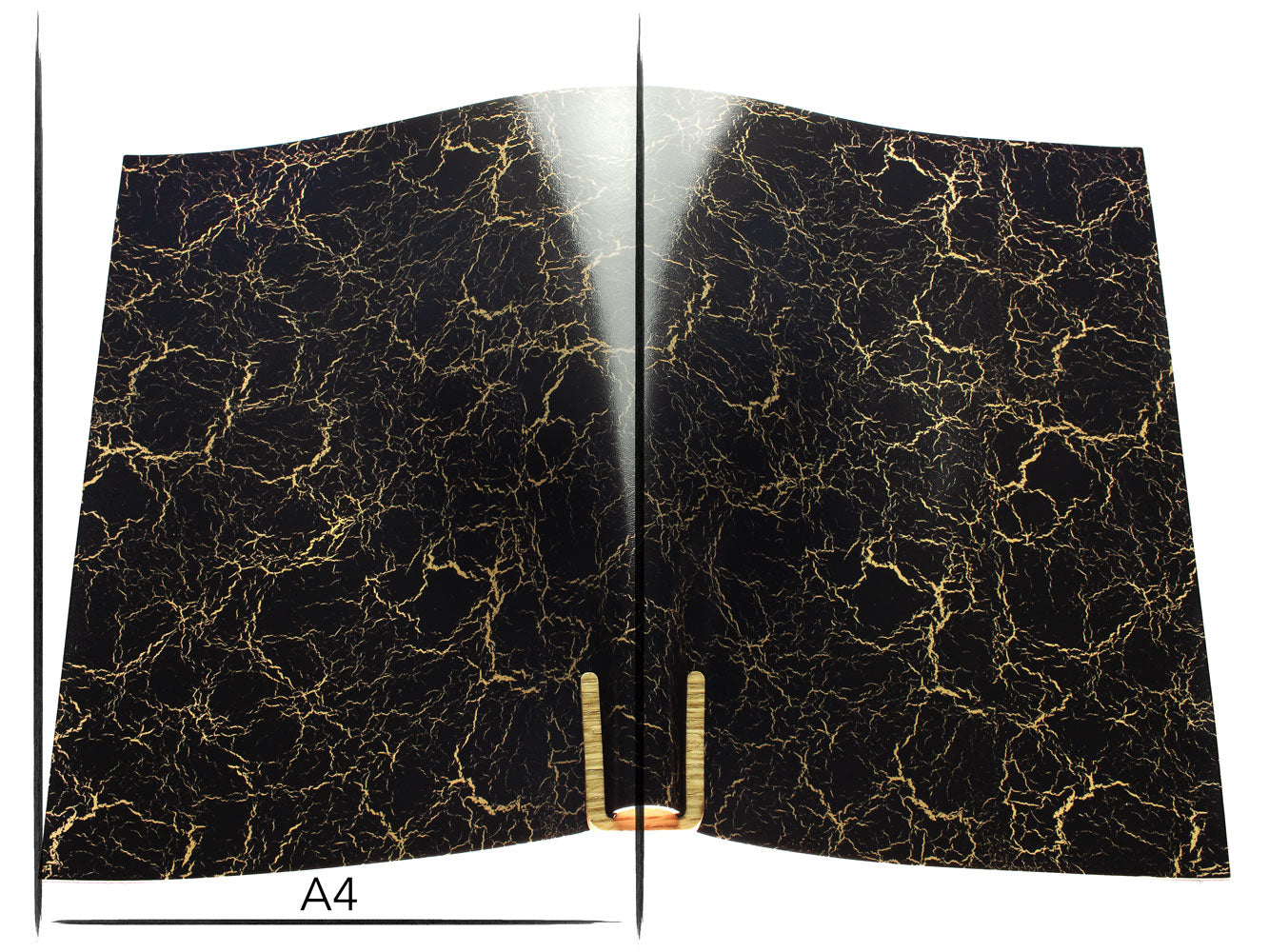 Italian leather panel Russo crack nero black