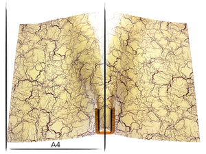Italian leather panel Russo crack butter natural