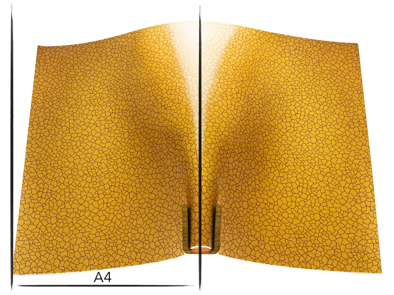 Italian leather panel Russo zenith tan cracked