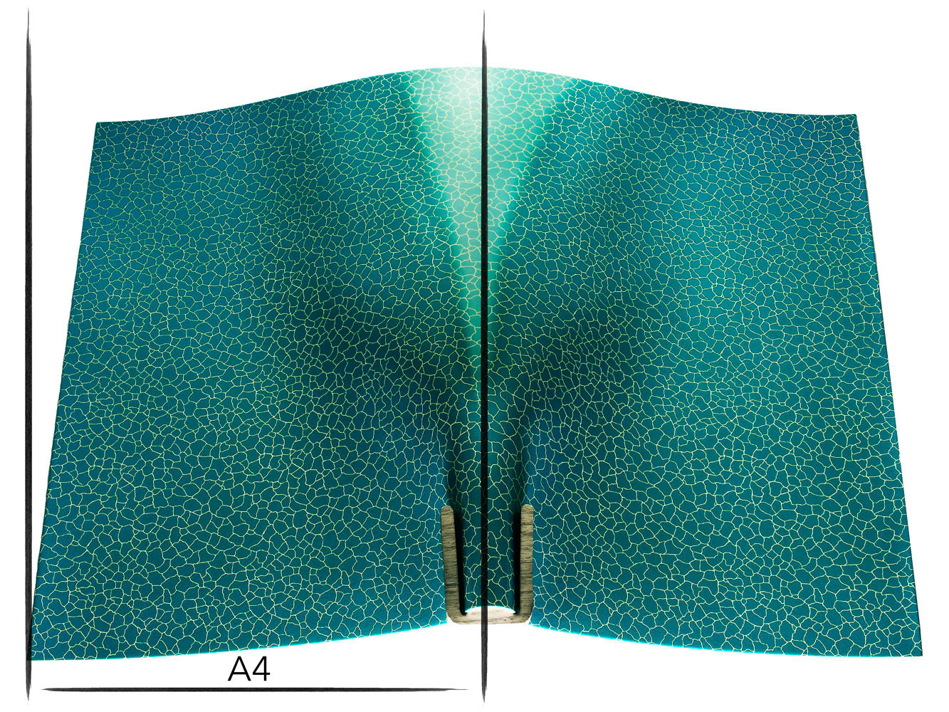 Italian leather panel Russo zenith artenza light blue cracked