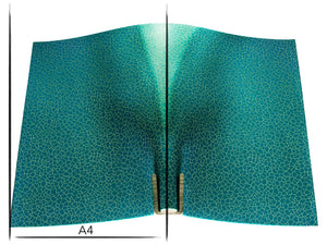 Italian leather panel Russo zenith artenza light blue cracked