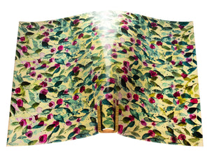 Vegetable tanned leather panel Russo astratto impasto 