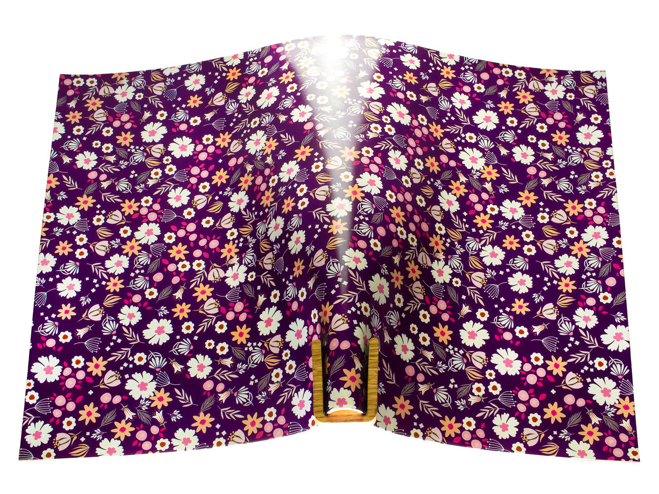 Vegetable tanned leather panel Russo sakura roxo 