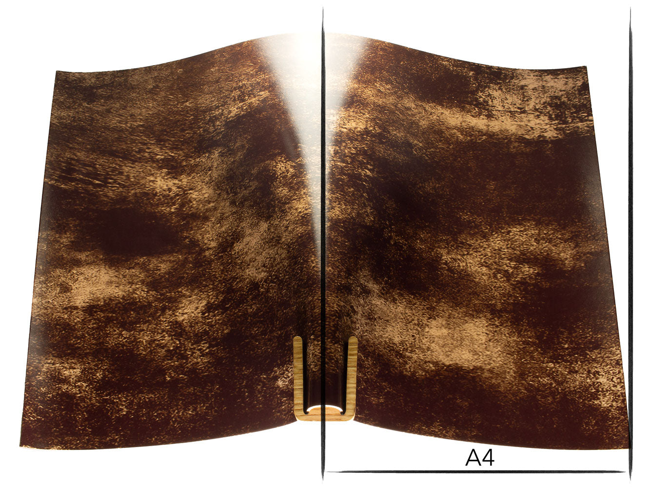 Vachetta leather panel Russo marbled moreno 