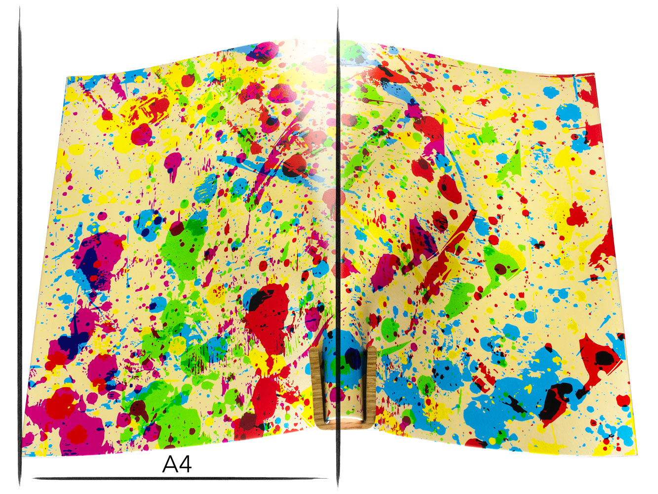 Italian leather panel Russo astratto dali paint drips