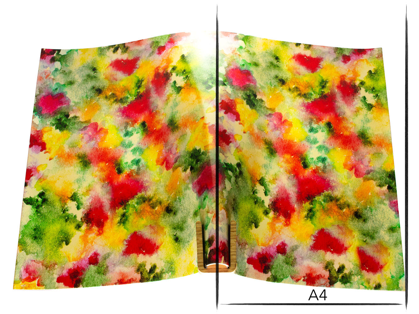 Vachetta leather panel Russo astratto fresco