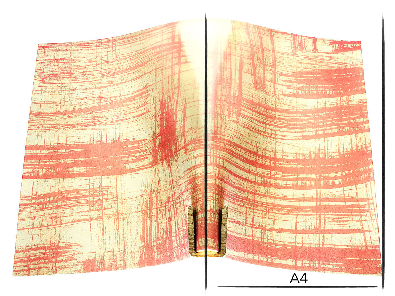 Vachetta leather panel Russo canvora salmon 