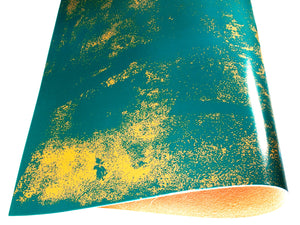 Vegetable tanned leather Russo anticuus artenza light blue antique