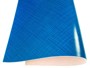 Vegetable tanned leather Russo commodore lazuro blue lines