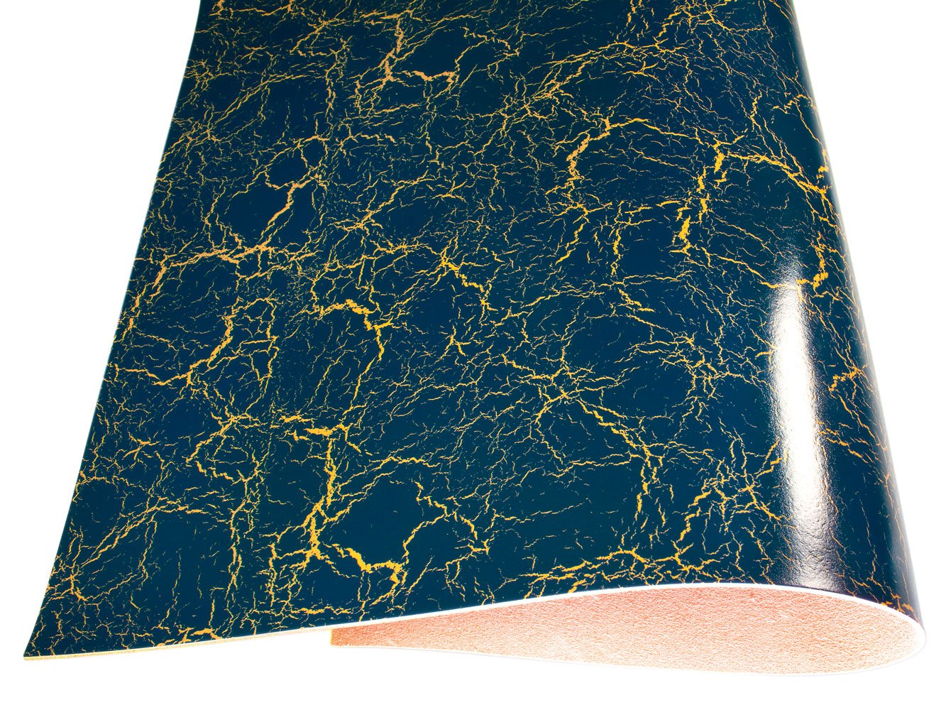 Vegetable tanned leather Russo crack cavaliere blue