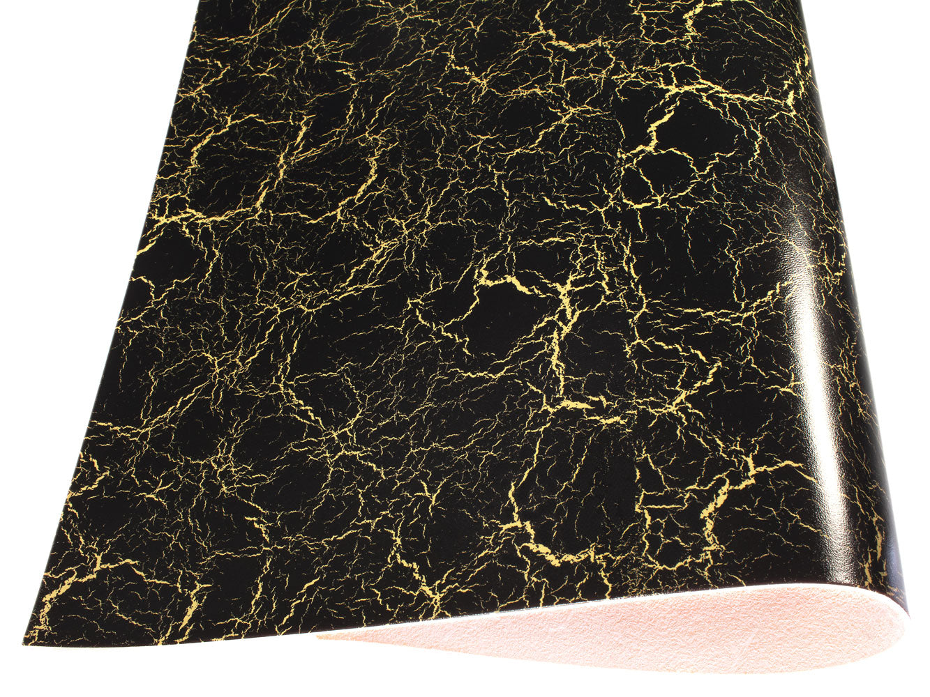 Vegetable tanned leather Russo crack nero black