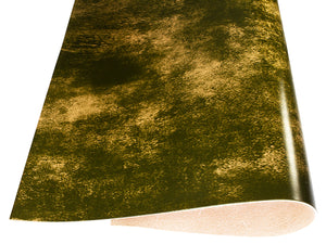 Vegetable tanned leather Russo marbled verdago green