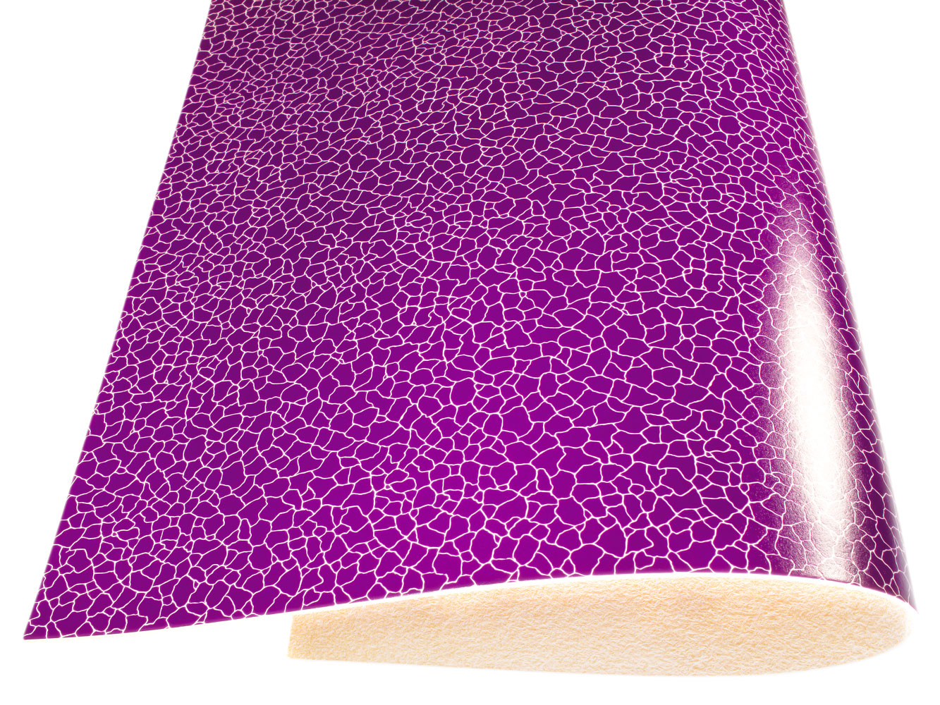 Vegetable tanned leather Russo zenith roxo purple cracked