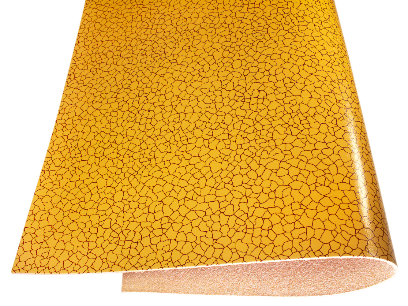 Vegetable tanned leather Russo zenith tan cracked