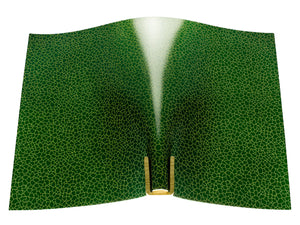 Vegetable tanned leather panel Russo zenith verdago 