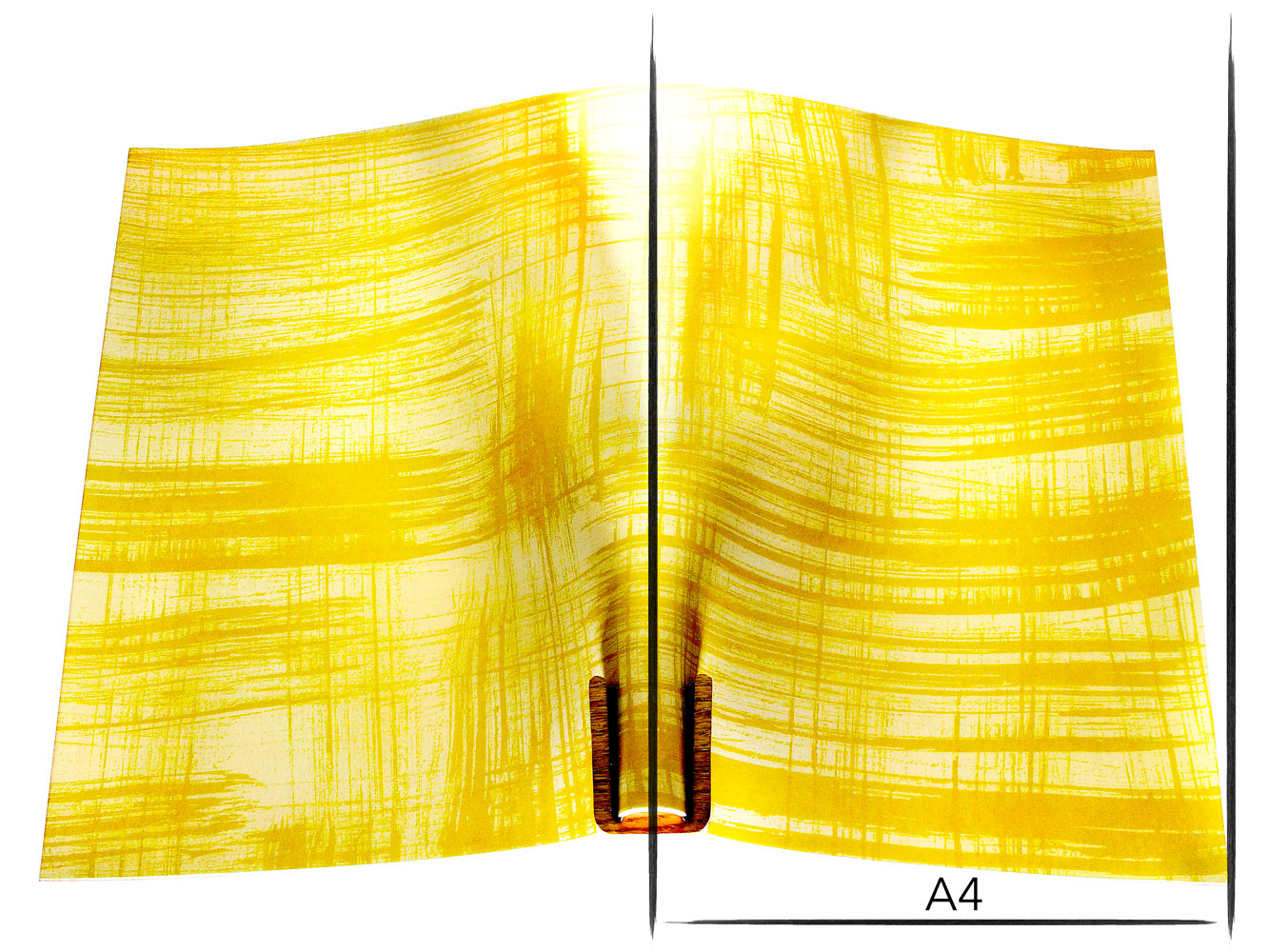 Vachetta leather panel Russo canvora mustard 